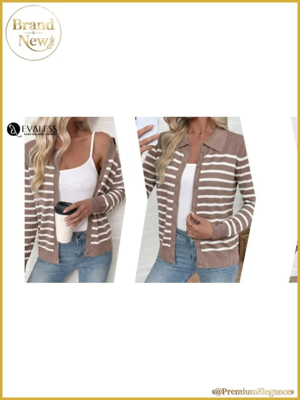Wool Blend Button Down Cardigan Lightweight Fall Knit